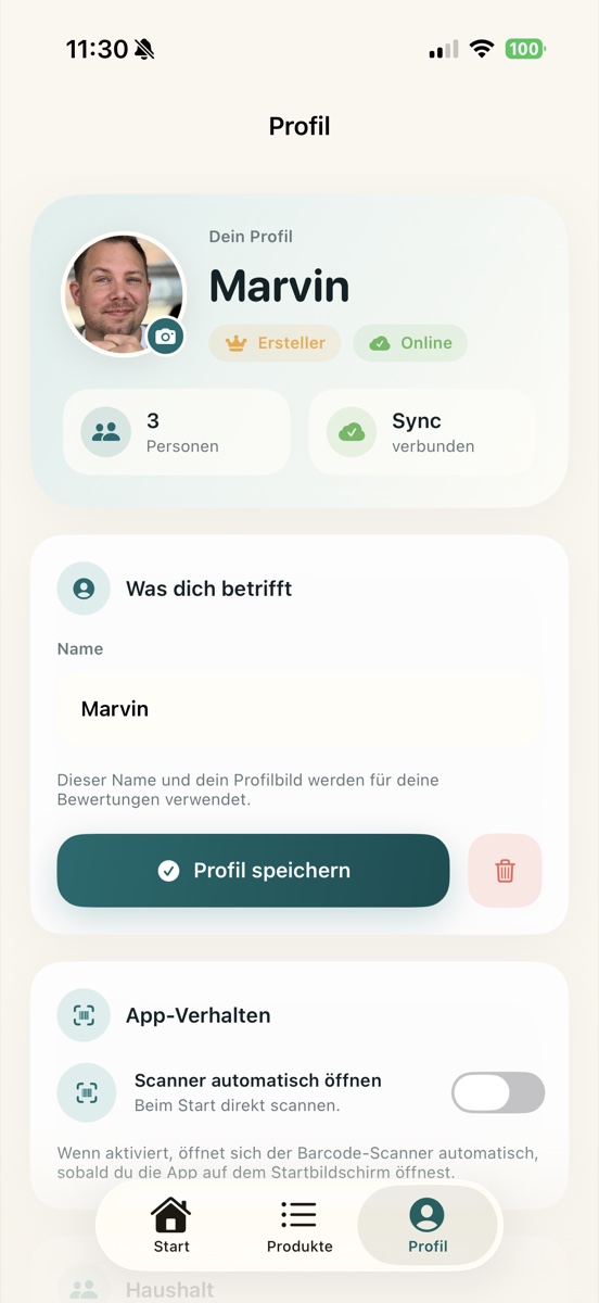 Produktdetail mit Gefällt mir nicht Bewertung